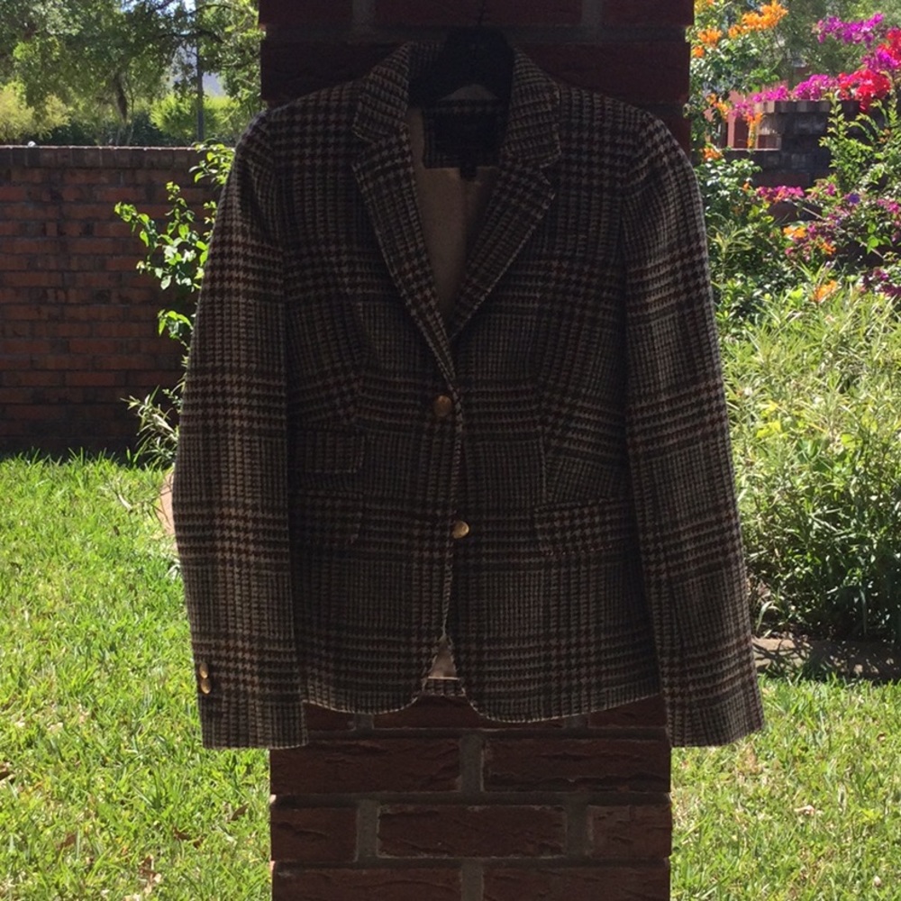 J Crew plaid schoolboy blazer size 00 worn once